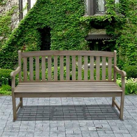 MALIBU OUTDOOR Patio 5-foot Wood Backless Garden Bench - V1400